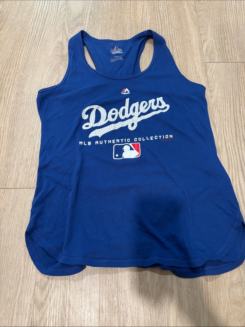 Majestic Los Angeles Dodgers MLB Authentic Collection Tank Top Blue